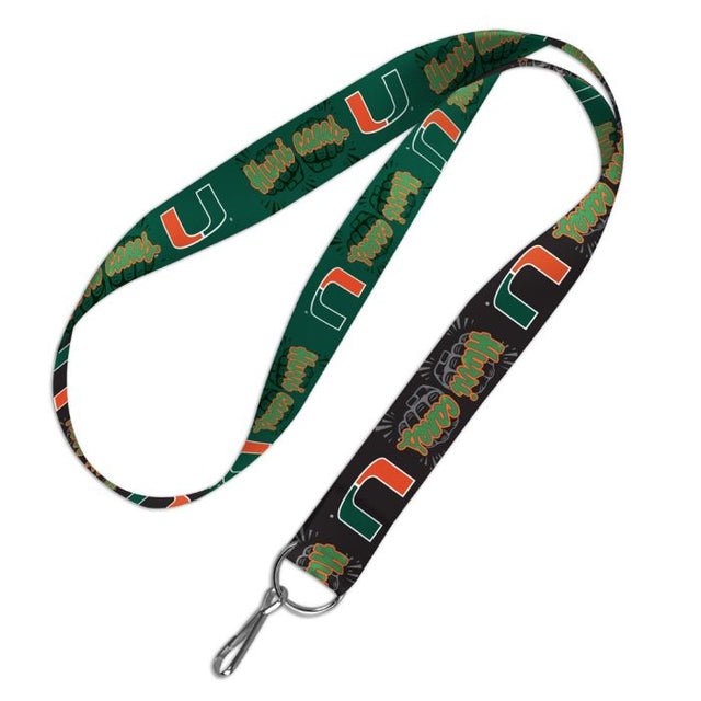 Miami Hurricanes TOUCHDOWN Lanyard 1"