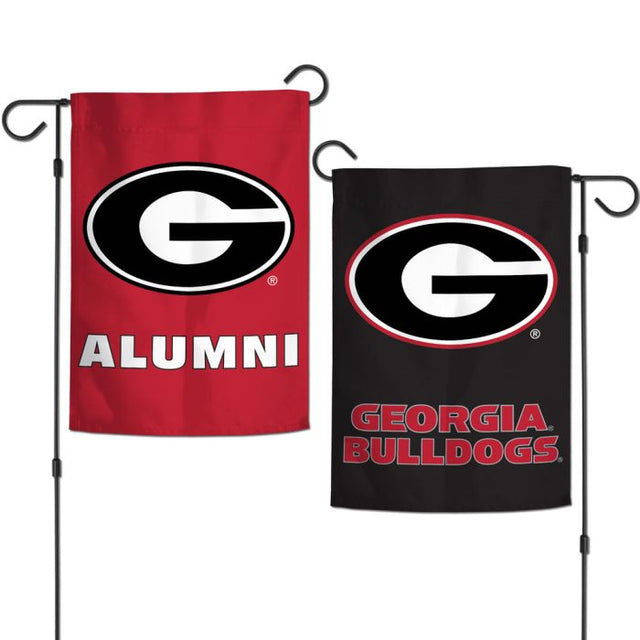 Banderas de jardín de Georgia Bulldogs ALUMNI de 2 lados, 12,5" x 18"