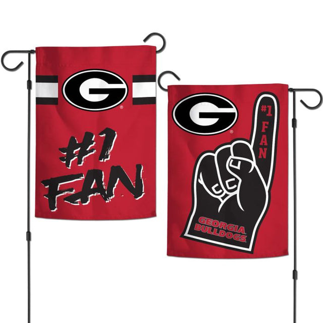 Georgia Bulldogs FAN Garden Flags 2 sided 12.5" x 18"