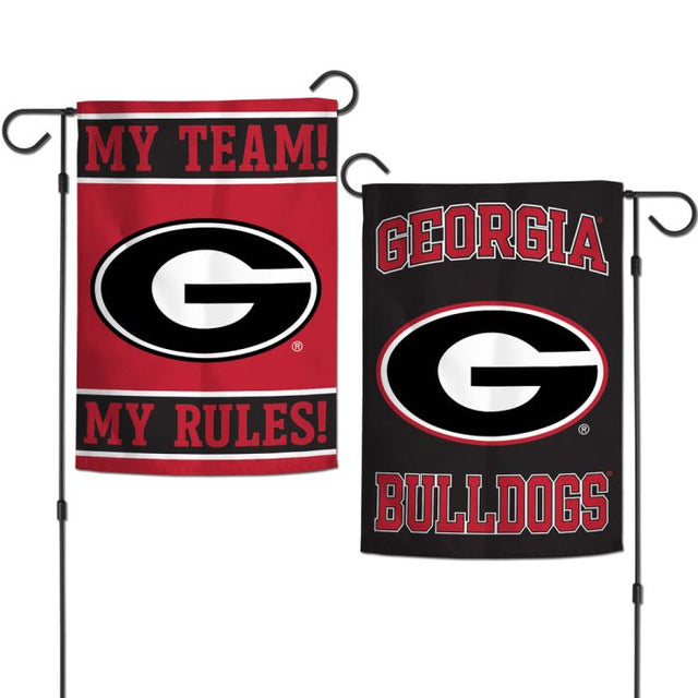 Georgia Bulldogs MY TEAM Garden Flags 2 sided 12.5" x 18"