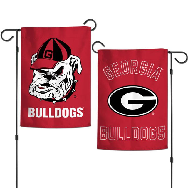 Georgia Bulldogs RETRO Garden Flags 2 sided 12.5" x 18"