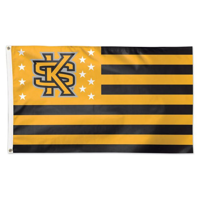 Kennesaw State Owls / Stars and Stripes AMERICANA Flag - Deluxe 3' X 5'