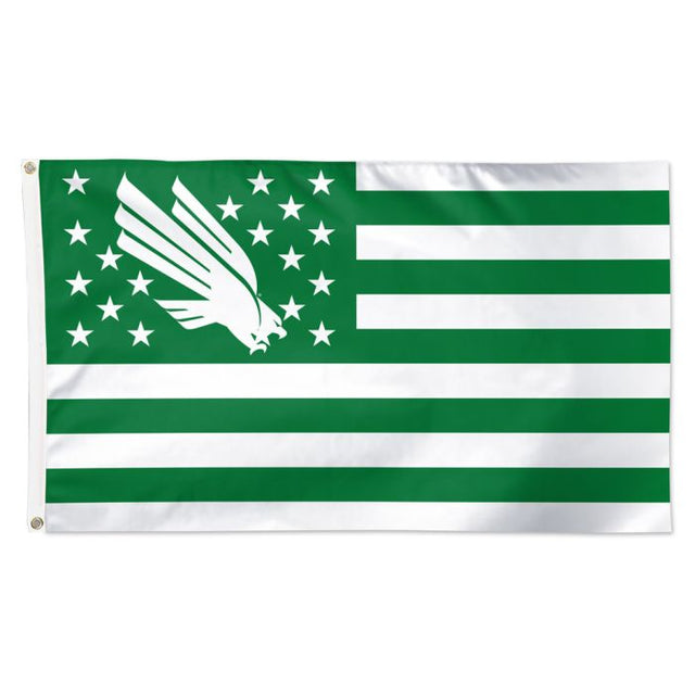 Bandera americana de estrellas y rayas de color verde intenso del norte de Texas, de lujo, 3 x 5 pies