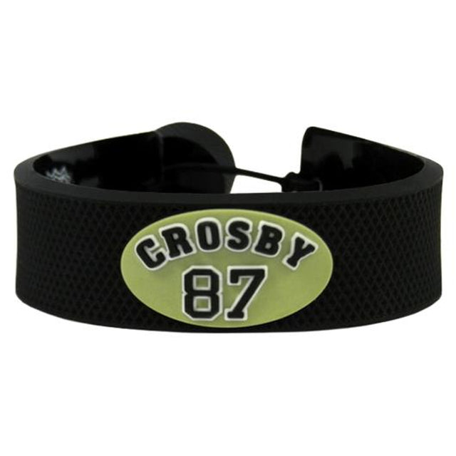 Pulsera de color del equipo de los Pittsburgh Penguins Jersey Sidney Crosby Design CO