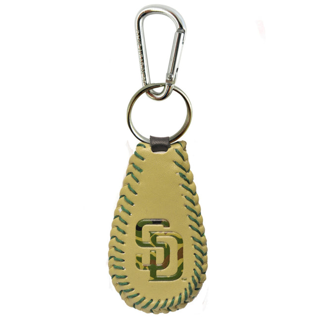 Llavero clásico de béisbol con estampado de camuflaje de los Padres de San Diego