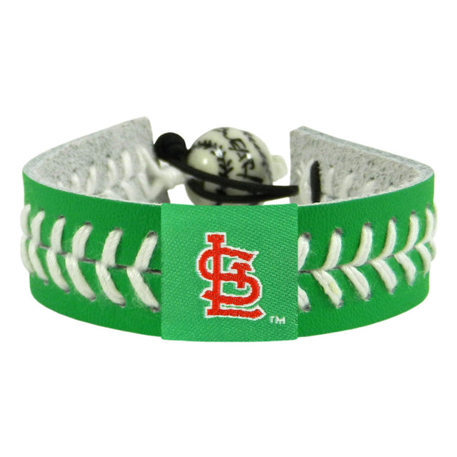 Pulsera de los St. Louis Cardinals Béisbol Día de San Patricio CO