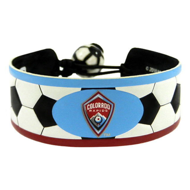 Pulsera de fútbol clásica de Colorado Rapids con logotipo alternativo CO