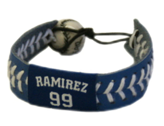 Pulsera de los Dodgers de Los Ángeles con el color del equipo de béisbol de Manny Ramírez