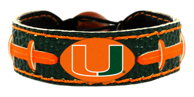 Pulsera de color del equipo de fútbol de Miami Hurricanes CO