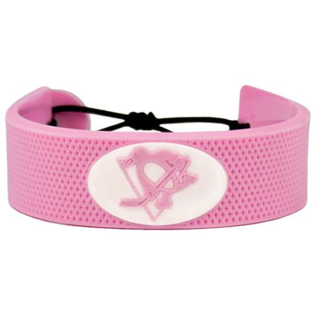 Pulsera rosa de los Pittsburgh Penguins Hockey CO