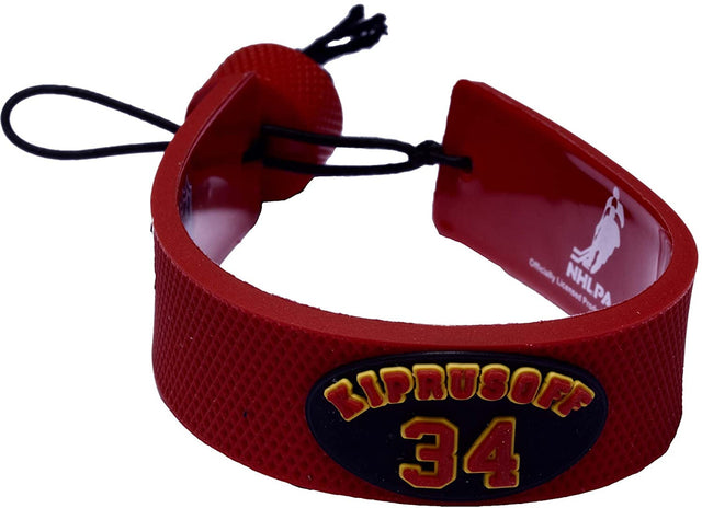 Pulsera de color del equipo de los Calgary Flames Jersey Miikka Kiprusoff Design CO