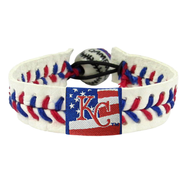 Pulsera de los Kansas City Royals con estrellas y rayas de béisbol de Colorado