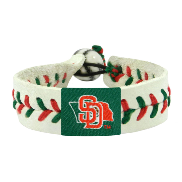 Pulsera de los Padres de San Diego con la bandera mexicana de béisbol CO