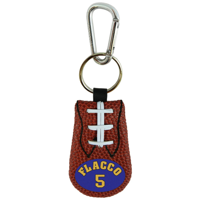 Baltimore Ravens Keychain Classic Football Joe Flacco Design CO