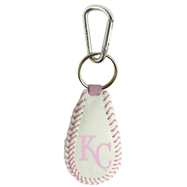 Llavero de béisbol rosa de los Kansas City Royals CO