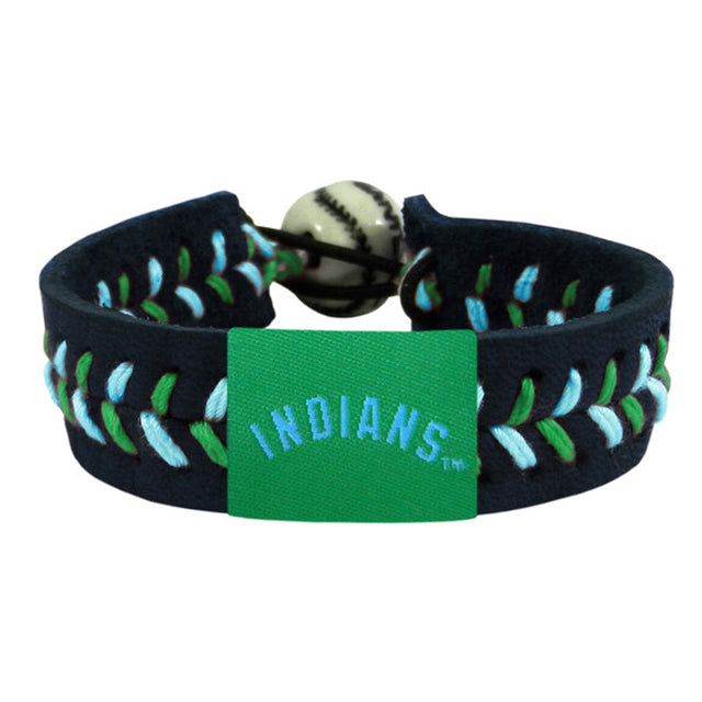 Cleveland Indians Bracelet Team Color Baseball Black CO