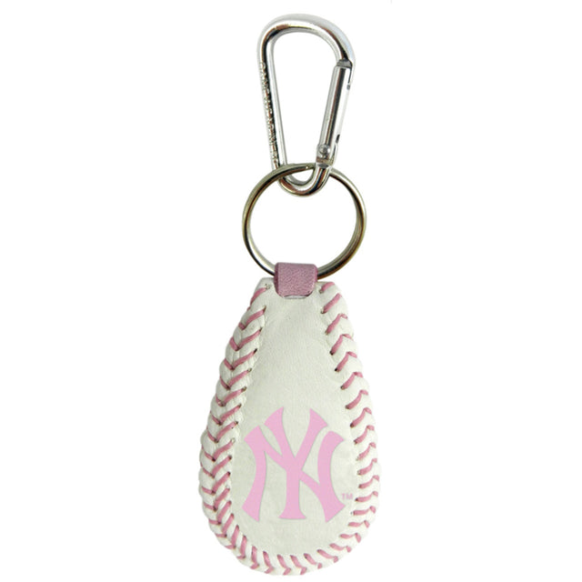 Llavero de béisbol rosa de los New York Yankees CO