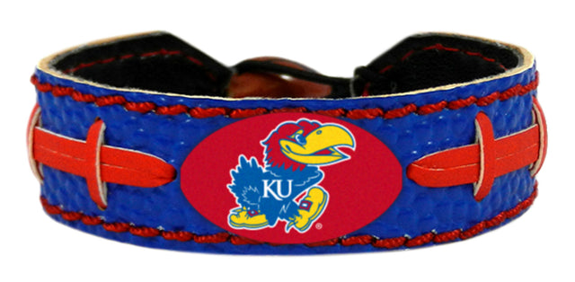 Pulsera de los Kansas Jayhawks, color del equipo, fútbol americano, CO