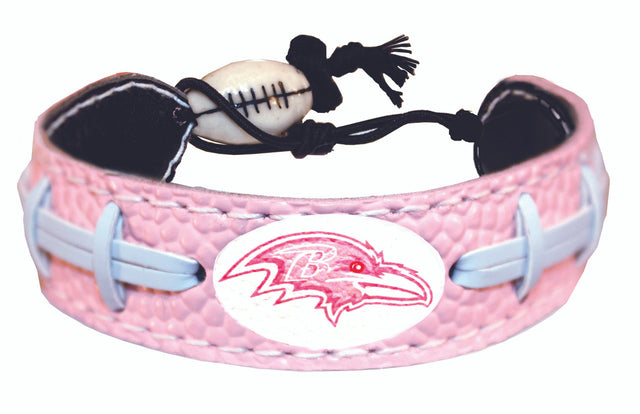 Pulsera de fútbol rosa de los Baltimore Ravens CO