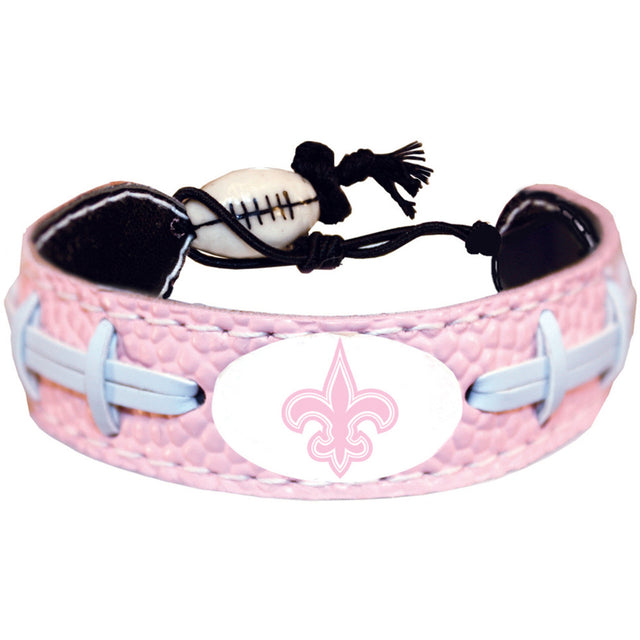 Pulsera de fútbol rosa de los New Orleans Saints CO