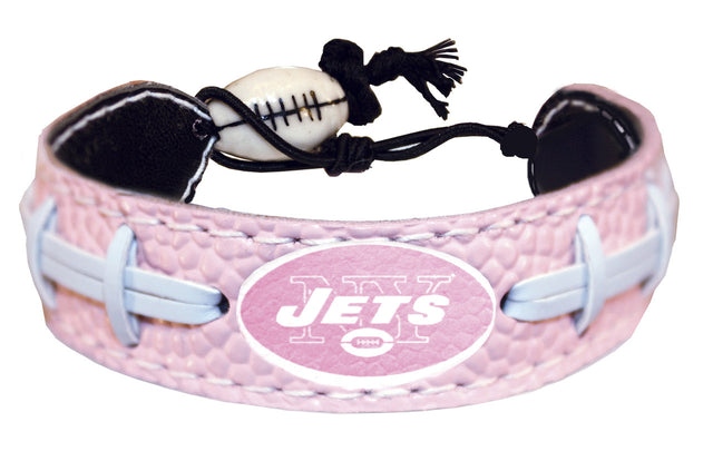 Pulsera de los New York Jets de fútbol rosa CO