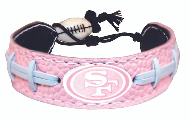 Pulsera de fútbol rosa de los San Francisco 49ers CO