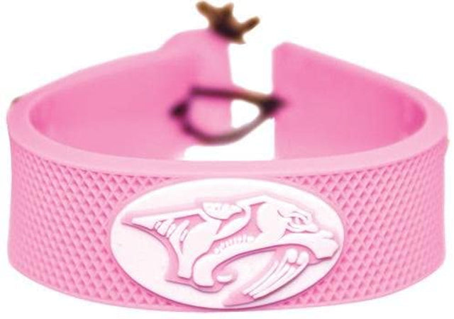 Pulsera de los Nashville Predators rosa de Hockey CO