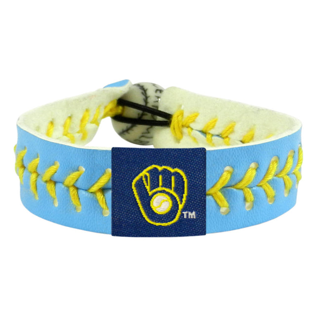 Pulsera de los Milwaukee Brewers con el color del equipo de béisbol azul Columbia CO