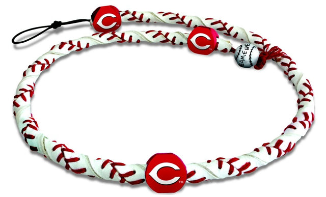 Collar de los Cincinnati Reds con cuerda congelada de béisbol CO