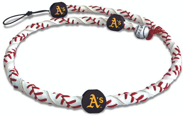 Collar de los Atléticos de Oakland Cuerda congelada Béisbol clásico CO