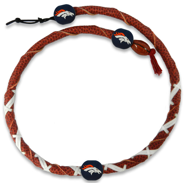 Collar de los Denver Broncos con espiral de fútbol CO