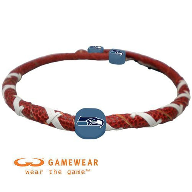 Collar de los Seattle Seahawks con espiral de fútbol CO