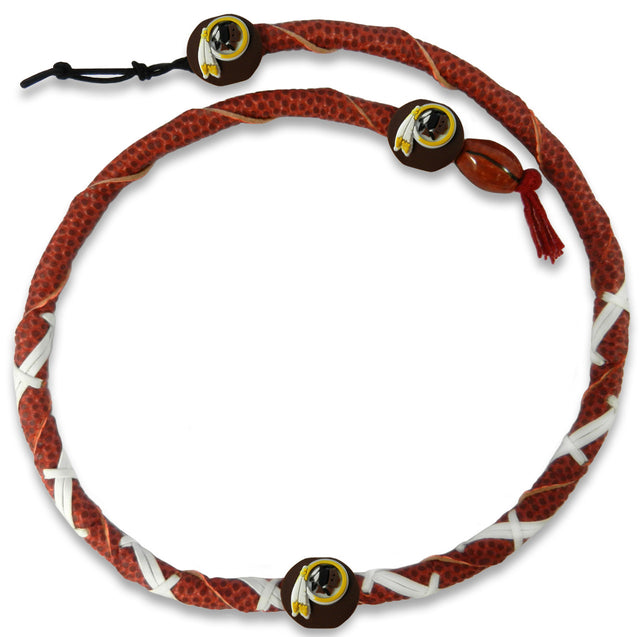 Collar clásico de Washington Redskins con espiral de fútbol CO