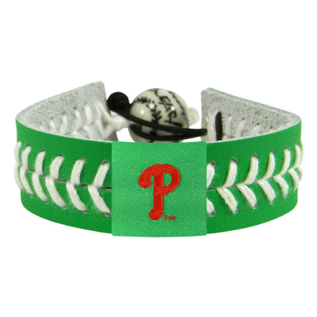 Pulsera de béisbol de los Philadelphia Phillies Día de San Patricio CO