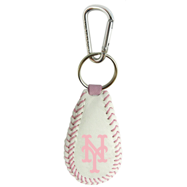 Llavero de béisbol rosa de los New York Mets CO