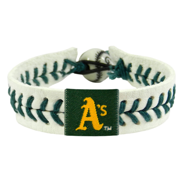 Pulsera de los Atléticos de Oakland Genuine Baseball CO