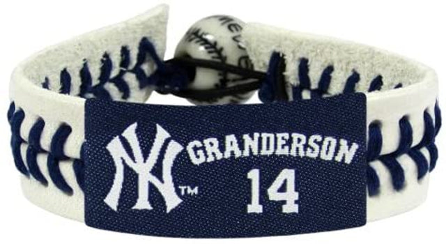 Pulsera de béisbol genuina de los Yankees de Nueva York Curtis Granderson CO