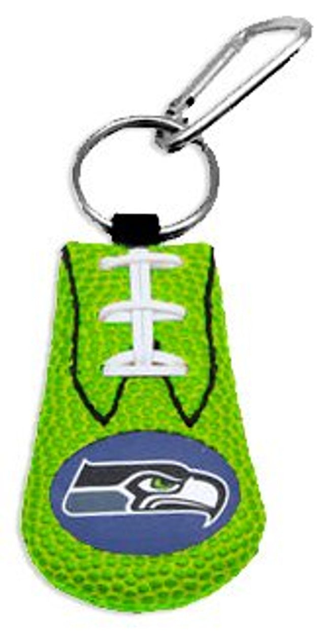 Llavero de los Seattle Seahawks, color del equipo, fútbol, ​​verde CO