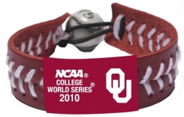 Pulsera de los Oklahoma Sooners Color del equipo Béisbol Serie Mundial Universitaria 2010 CO