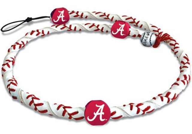 Alabama Crimson Tide A Logo Classic Frozen Rope Baseball Necklace