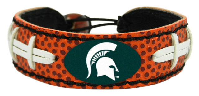 Pulsera clásica de fútbol de los Spartans de Michigan State