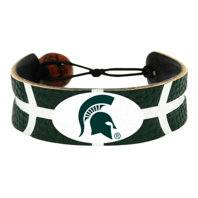 Pulsera de color del equipo de baloncesto de Michigan State Spartans