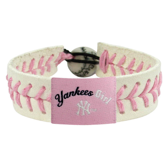 Pulsera de los Yankees de Nueva York Béisbol Rosa Yankee Girl CO