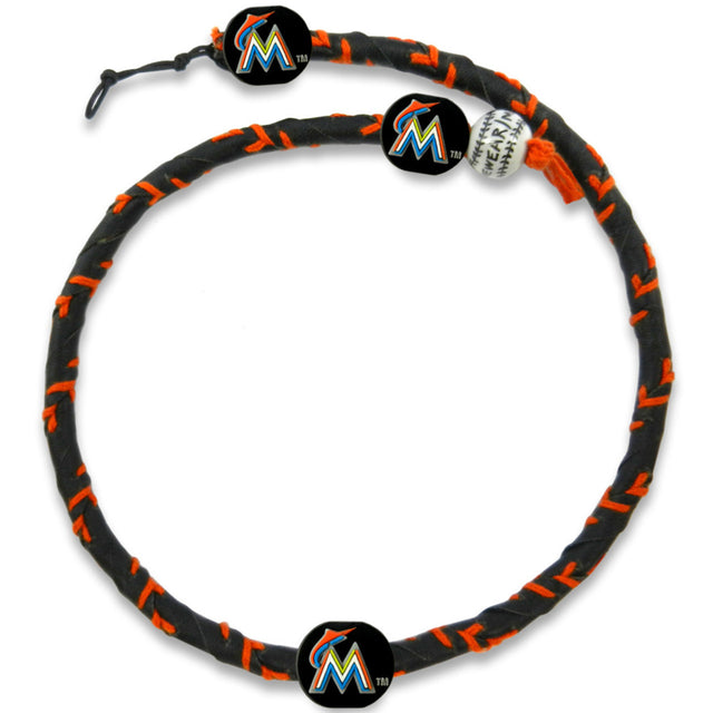 Collar de los Miami Marlins con cuerda congelada, color del equipo de béisbol CO