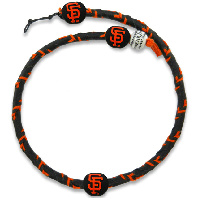 Collar de los Gigantes de San Francisco con el color del equipo Frozen Rope Baseball CO