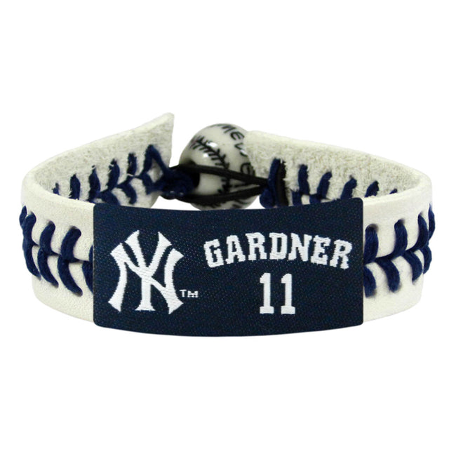 Pulsera de los Yankees de Nueva York Béisbol auténtico Brett Gardner CO