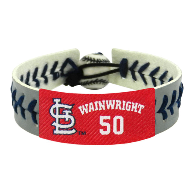 Pulsera de los St. Louis Cardinals Color del equipo Béisbol Adam Wainwright Gray CO