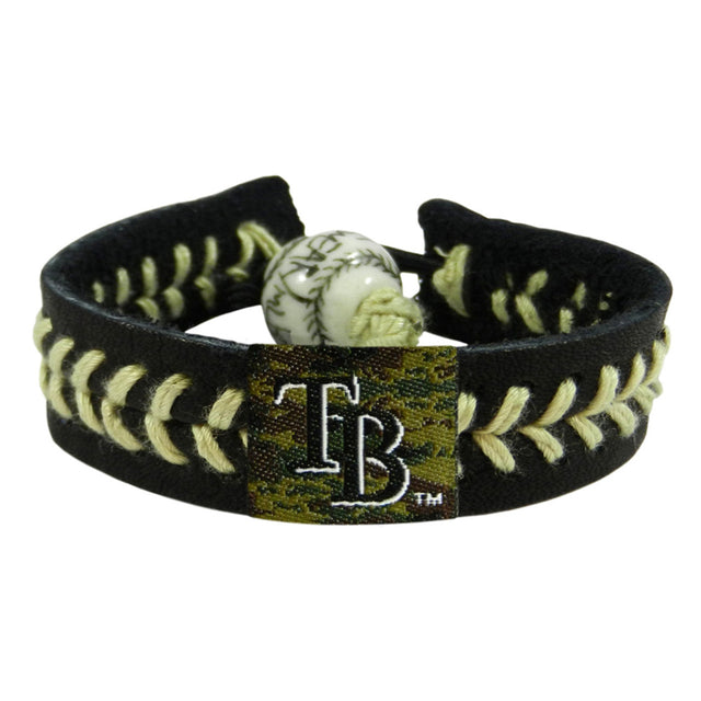 Pulsera de béisbol con estampado de camuflaje de los Tampa Bay Rays