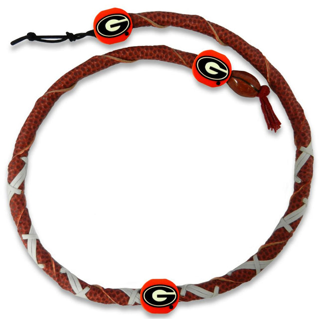 Collar de los Georgia Bulldogs con espiral de fútbol