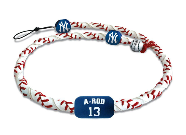 Collar de los Yankees de Nueva York Cuerda congelada Béisbol Alex Rodriguez CO